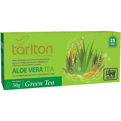 Tarlton Venture Tea Green Aloe Vera nepřebal 25 x 2 g