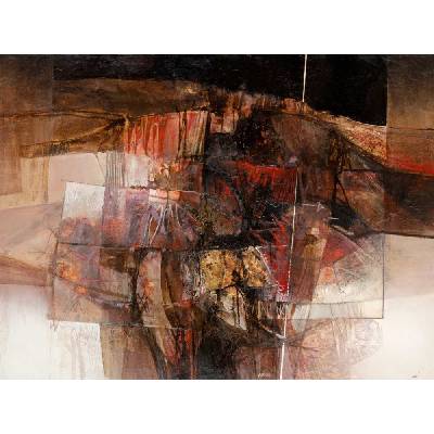 Abstraktní obraz 1 deska 80x60