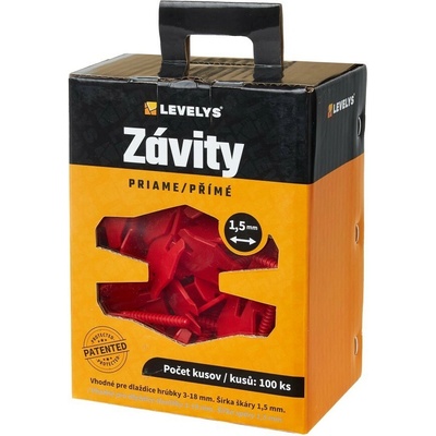 LEVELYS Závity priame 1,5mm/100ks