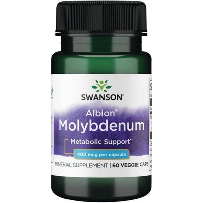 Swanson Albion Chelát Molybden 400 mcg 60 kapslí