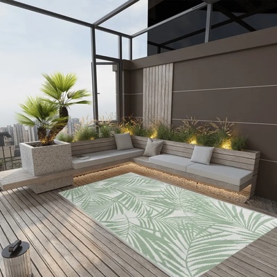 vidaXL Килим за открито, ARAKIL зелен, 160x230 см, PP (316909)