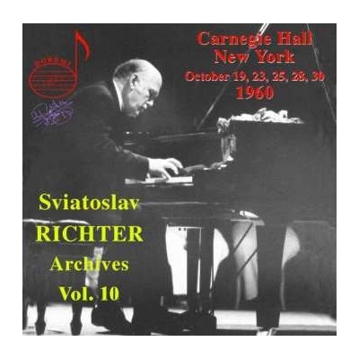 Sviatoslav Richter - Carnegie Hall, New York, October 19, 23, 25, 28, 30, 190 - Sviatoslav Richter Achives, Vol. 10 CD – Hledejceny.cz