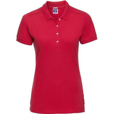 Russell 566F Dámske elastické piqué polo červená Classic