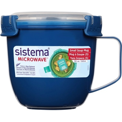 Sistema Microwave Hrnek na polévku 565 ml modrá