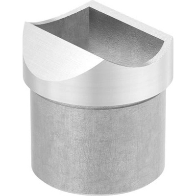 Feldmann Nerezový držiak okrúhleho madla zábradlia pr.42,4mm 60211-240 brus, na rúrku pr.42,4mm, krátky