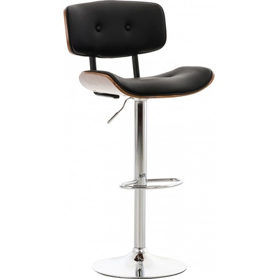 Design-Shop Sarnia koženka Černá / dřevo ořech