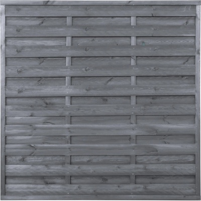 Vyplétaný lamelový plot mořený antracitový 180 x 180 cm