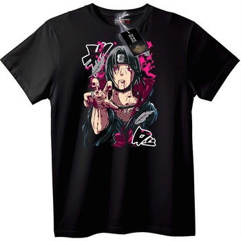 NOONEBRAND Тениска с Итачи от Naruto - M, Black