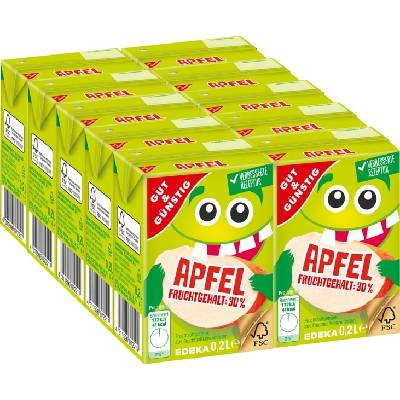GUT&GÜNSTIG Dětský ovocný nápoj APFEL G&G 10 x 200 ml