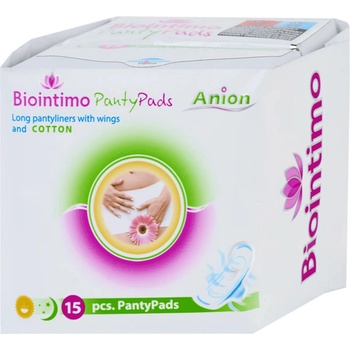 Biointimo aniónové vložky intimky s krídelkami 15 ks