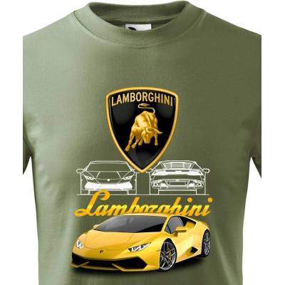 Dětské tričko Lamborghini Military Velikost Canvas Bezvatriko.cz 2327