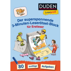 Duden Leseprofi - Der superspannende 3-Minuten-Leserätsel-Block für Erstleser | Susanna Moll, Susanna Moll (ISBN: 9783737333849)