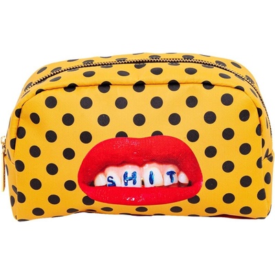 Seletti Kosmetická taštička TOILETPAPER SHIT 23 x 13 cm oranžová