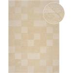 Flair Rugs Бежов ръчно изработен вълнен килим 240x340 cm Checkerboard - Flair Rugs (503119381240)
