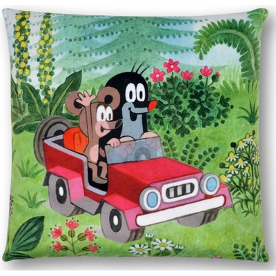 Moravská ústředna polštář Krtek JEEP 30x30