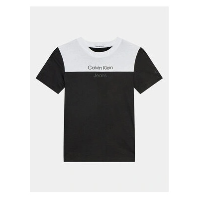 Calvin Klein Тишърт Color Block IB0IB01970 Черен Regular Fit (Color Block IB0IB01970)