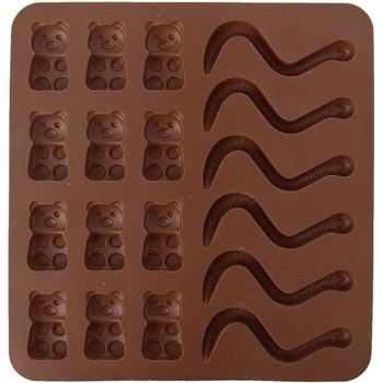 Orion forma silikon Gumídci a žížaly 16x20x1cm