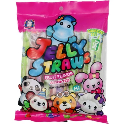 ABC Jelly Straws Fruit Flavor Assorted želé 400 g