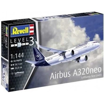 Revell Model set letadlo 63942 Airbus A320 Lufthansa 1:144