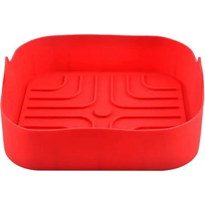 Rosberg Силиконова форма за Airfryer Rosberg R51980SS, 20.5x20.5x5.5см, Червен (5R51980SSR)