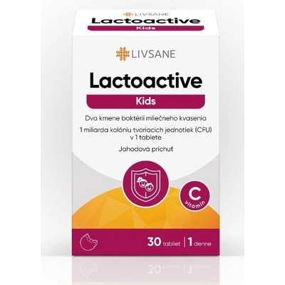 Livsane Laktoaktívne Tablety Kids 30 ks