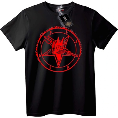 NOONEBRAND Тениска Сатанински Демон - L, White
