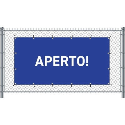 Jansen Display Standardní banner na plototevřeno italština modré, 2000 x 1000 mm
