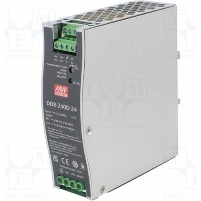 MEAN WELL DDR-240D-24 Měnič: DC/DC; 240W; Uvst: 67,2÷154VDC; Uvýst: 24VDC; Ivýst: 10A; DDR