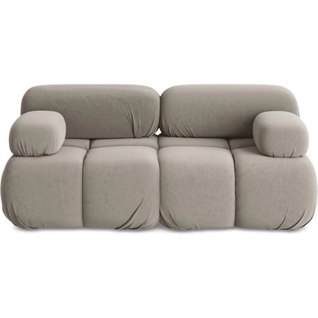 makamii Бежов кадифен модулен диван 190 cm Lokua - Makamii (LOKUA_2S_1_P1_C2)