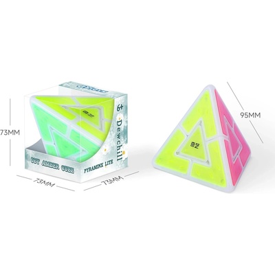 Duo Pyraminx Icy Amber (QiYi) - hlavolam