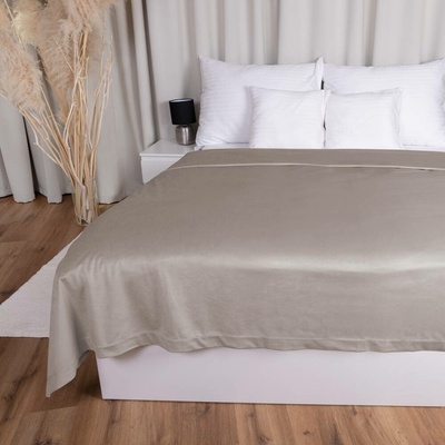 Biante Sametový přehoz na postel Velvet Premium SVP-015 Latte 260x280 cm