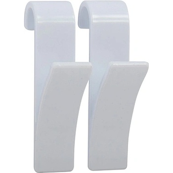 Image 1 of MSV ЗАКАЧАЛКИ ЗА КЪРПИ К-КТ 2бр БЯЛ (141411)