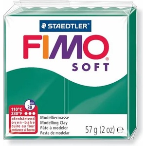FIMO Глина, 56 g, горима, FIMO "Soft", изумрудено зелена 8020-56 (8020-56)