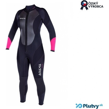 Agama SIMPLY 3 mm Superstretch čierno-růžová