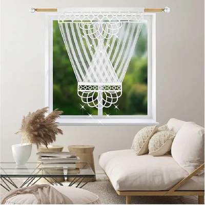 Fliying Dekorativní prolamovaný bílý panel 120x150 cm