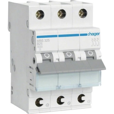 Hager 3-pólové 25 A 400 V MBS325