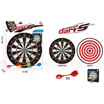 Wiky Terč oboustranný magnetický se 3 šipkami