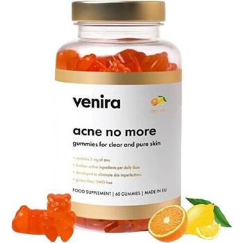 Venira Acne No More Gummies for Clear and Pure Skin citrusy 60 cukríkov