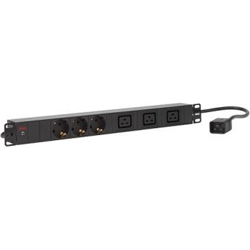 AEG Разклонител AEG PDU 16-2, 3x заземени GE гнезда, 3x IEC320 C19 (16 A), за монтаж