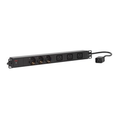 AEG Разклонител AEG PDU 16-2, 3x заземени GE гнезда, 3x IEC320 C19 (16 A), за монтаж