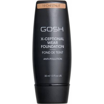 Gosh Copenhagen X-ceptional Wear Make-up Tekutý make-up 19 Chestnut 35 ml