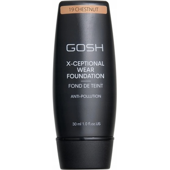 Gosh Copenhagen X-ceptional Wear Make-up Tekutý make-up 19 Chestnut 35 ml