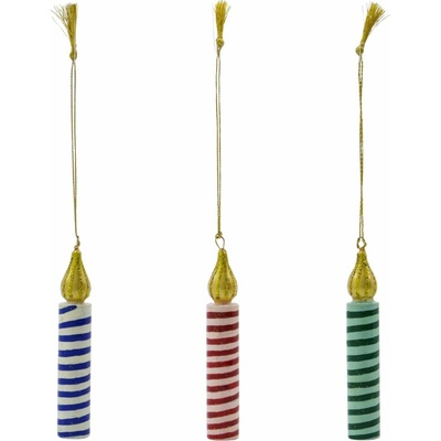 House Doctor Vianočná ozdoba Candle – set 3 ks