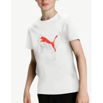 PUMA Essentials Logo Lab Graphic Tee White