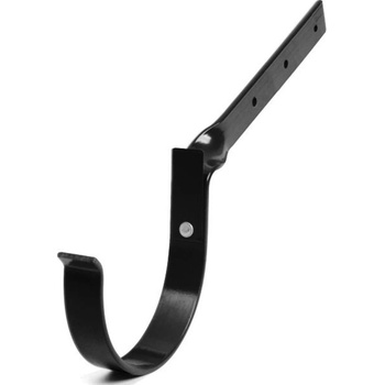 Bryza PVC Kovový držiak žľabu skrútený 125 mm čierny