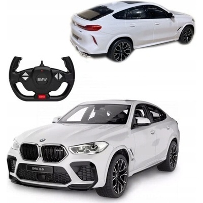 Rastar Na dálkové ovládání auto + Dálkové ovládání 2,4 GHz BMW X6 M bílémodel 1:14