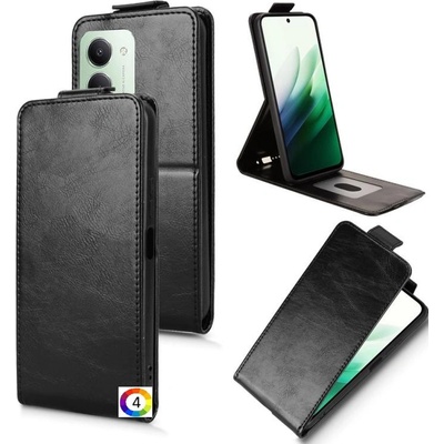 Xiaomi Redmi 15 5G/ 4G - Кожен калъф с магнитен клип, Стенд и Холдер за Карти + Скрийн протектор |Цвят: Черен, Тъмносин, Оранжев, Розов