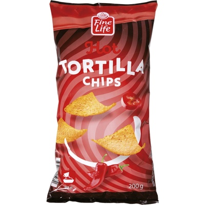 Fine Life Tortilla Chips Hot 200 g