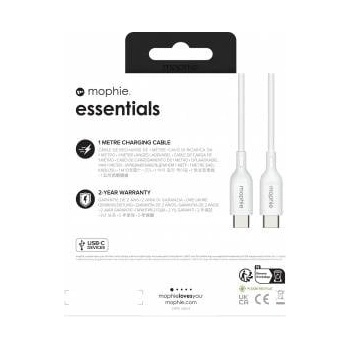 Zagg Mophie Essentials - USB-C to USB-C cable 1m (white)