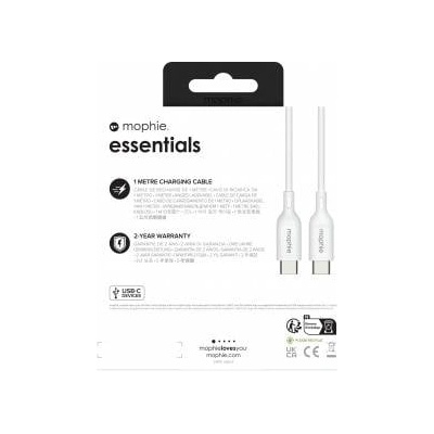 Zagg Mophie Essentials - USB-C to USB-C cable 1m (white)